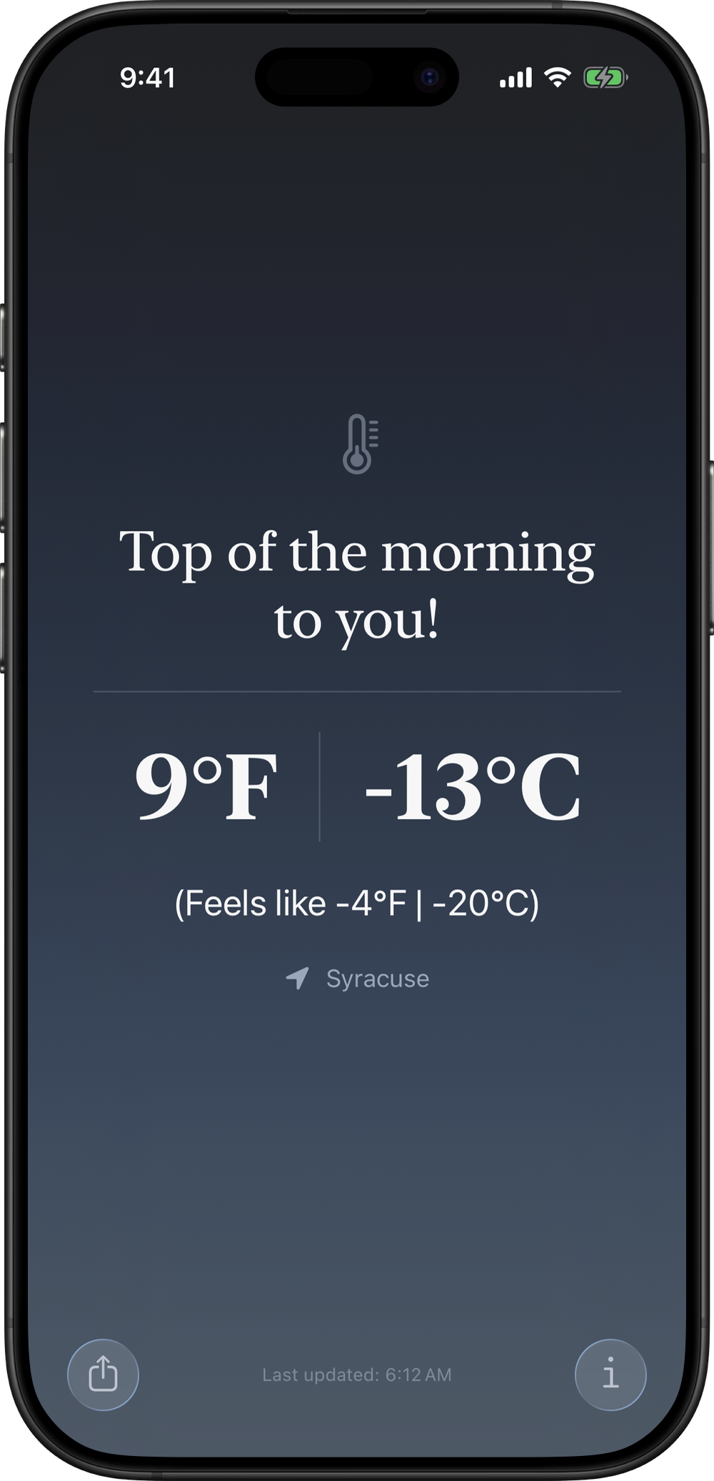 Cold Morning Dark screenshot